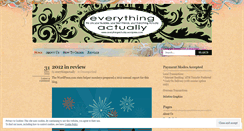 Desktop Screenshot of everythingactually.wordpress.com