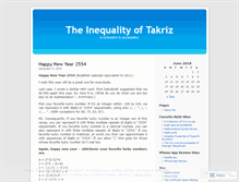 Tablet Screenshot of intkz.wordpress.com