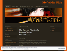 Tablet Screenshot of mywriteside.wordpress.com