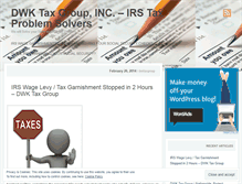 Tablet Screenshot of dwktaxgroup.wordpress.com