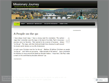 Tablet Screenshot of missionaryjourney.wordpress.com