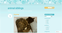 Desktop Screenshot of animalsiblings.wordpress.com