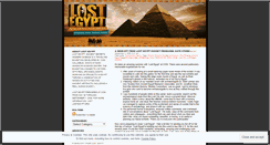 Desktop Screenshot of lostegypt.wordpress.com