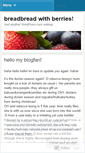 Mobile Screenshot of breadberries.wordpress.com