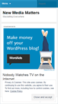 Mobile Screenshot of newmediamatters.wordpress.com