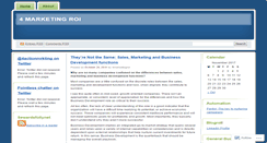 Desktop Screenshot of 4marketingroi.wordpress.com