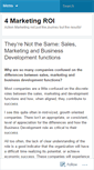 Mobile Screenshot of 4marketingroi.wordpress.com