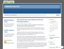 Tablet Screenshot of 4marketingroi.wordpress.com