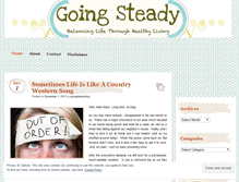 Tablet Screenshot of goingsteadyblog.wordpress.com