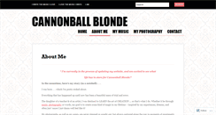 Desktop Screenshot of cannonballblonde.wordpress.com