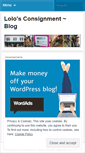 Mobile Screenshot of lolosconsignment.wordpress.com