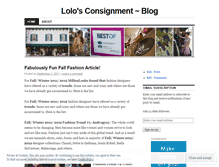 Tablet Screenshot of lolosconsignment.wordpress.com