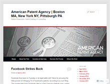 Tablet Screenshot of americanpatentagency.wordpress.com