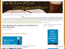 Tablet Screenshot of missionarybrewer.wordpress.com