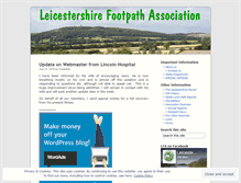 Tablet Screenshot of leicestershirefootpaths.wordpress.com