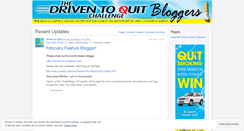 Desktop Screenshot of driventoquit.wordpress.com