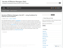 Tablet Screenshot of ineffectivemanagement.wordpress.com