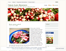 Tablet Screenshot of cheaplazydelicious.wordpress.com
