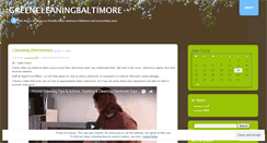Desktop Screenshot of greencleaningbaltimore.wordpress.com