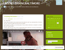 Tablet Screenshot of greencleaningbaltimore.wordpress.com