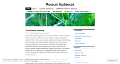 Desktop Screenshot of museumaudience.wordpress.com