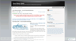 Desktop Screenshot of earnmoneyquick.wordpress.com