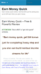 Mobile Screenshot of earnmoneyquick.wordpress.com