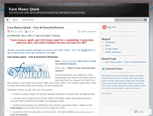 Tablet Screenshot of earnmoneyquick.wordpress.com