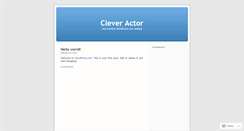 Desktop Screenshot of cleveractor.wordpress.com