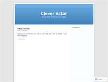 Tablet Screenshot of cleveractor.wordpress.com