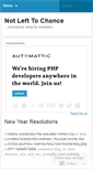 Mobile Screenshot of notlefttochance.wordpress.com