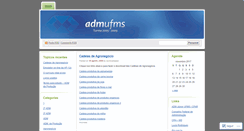 Desktop Screenshot of admufms.wordpress.com
