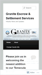 Mobile Screenshot of graniteescrow.wordpress.com