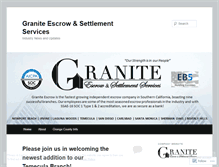 Tablet Screenshot of graniteescrow.wordpress.com