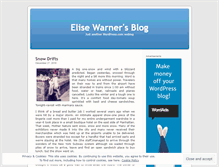 Tablet Screenshot of elisewarner.wordpress.com