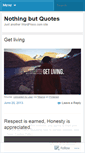 Mobile Screenshot of nothingbutquotes.wordpress.com