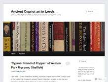 Tablet Screenshot of cypriotartleeds.wordpress.com