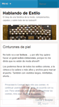 Mobile Screenshot of hablandodeestilo.wordpress.com