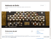 Tablet Screenshot of hablandodeestilo.wordpress.com