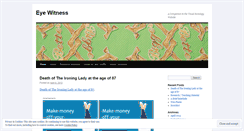 Desktop Screenshot of eyewitnesssheffield.wordpress.com
