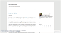 Desktop Screenshot of neurons.wordpress.com