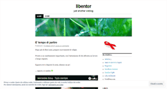 Desktop Screenshot of libenter.wordpress.com