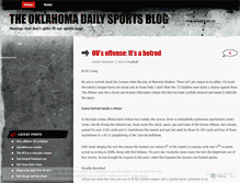 Tablet Screenshot of oudailyfootball.wordpress.com