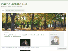 Tablet Screenshot of maggiegordon.wordpress.com