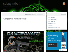 Tablet Screenshot of cdppaintball.wordpress.com