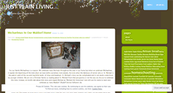 Desktop Screenshot of justplainlivin.wordpress.com
