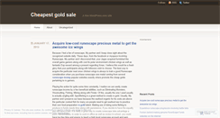 Desktop Screenshot of goldsale2012.wordpress.com