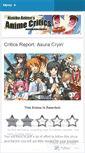 Mobile Screenshot of myanimecritics.wordpress.com