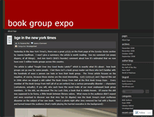 Tablet Screenshot of bookgroupexpo.wordpress.com