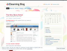 Tablet Screenshot of elearning09.wordpress.com